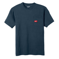 Milwaukee Gridiron M Short Sleeve Men's Round Neck Blue Tee Shirt