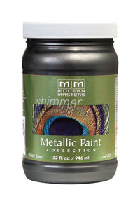 Modern Masters Shimmer Satin Steel Gray Metallic Paint 1 qt (Pack of 4).