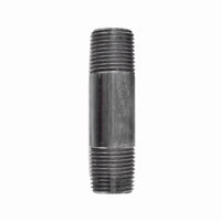 B&K Mueller 3/8 in. MPT x 3 in. L Black Steel Nipple (Pack of 5)