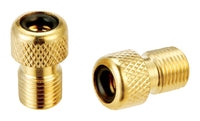 Slime Gold Metal Presta to Schrader Valve Adapter 4-1/2 L x 1-1/2 W x 1/2 H in.