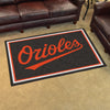 MLB - Baltimore Orioles Script 4ft. x 6ft. Plush Area Rug