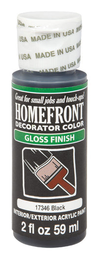 Homefront Gloss Black Hobby Paint 2 oz. (Pack of 3)