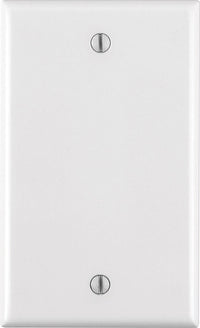 Leviton White 1 gang Thermoset Plastic Blank Wall Plate 1 pk