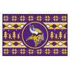 NFL - Minnesota Vikings Holiday Sweater Rug - 19in. x 30in.