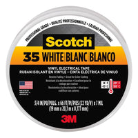 Scotch 3/4 in. W x 66 ft. L White Vinyl Electrical Tape (Pack of 10)