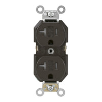 Leviton 20 amps 125 V Duplex Brown Outlet 5-20R 1 pk