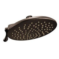 Oil rubbed bronze two-function 8" diameter spray head eco-performance rainshower