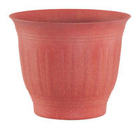 Bloem Colonnade 7.5 in. H x 8.8 in. Dia. Dark Earth Resin Colannade Planter (Pack of 12)