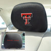 Texas Tech University Embroidered Head Rest Cover Set - 2 Pieces