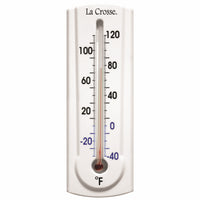 La Crosse Technology Dial Thermometer with Key Holder Plastic White