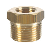 JMF 1/2 in. MPT x 1/4 in. Dia. FPT Yellow Brass Hex Bushing (Pack of 10)