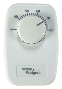 White Rodgers Heating Dial Single Pole Line Voltage Baseboard Thermostat