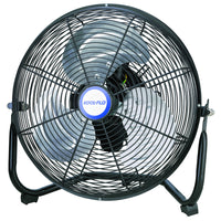 Kool-Flo 12 Dia. in. Blade Powder Coated Black Metal 3-Speed Electric High Velocity Fan