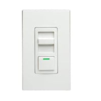 Leviton White 450 W Slide Dimmer Slide Switch 1 pk