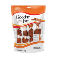 Good N' Fun Triple Flavor Kabobs Treats For Dogs 4 oz. 4 pk