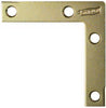 National Hardware 2.5 in. H X 0.5 in. W X 0.07 in. D Brass-Plated Steel Flat Corner Brace