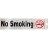 Hillman English Silver No Smoking Decal 2 in. H X 8 in. W (Pack of 6)