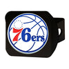 NBA - Philadelphia 76ers Black Metal Hitch Cover - 3D Color Emblem