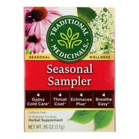 Traditional Medicinals Seasonal Herb Tea Sampler - 16 Tea Bags - Case of 6