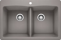 Diamond Equal Double Dual Mount - Metallic Gray