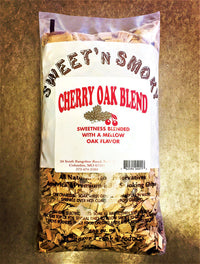 Chigger Creek Sweet' N Smoky Cherry Oak Blend Wood Smoking Chips 200 cu in