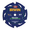 Irwin WeldTec 7-1/4 in. D X 5/8 in. Tungsten Carbide Tipped Fiber Cement Blade 6 teeth 1 pc