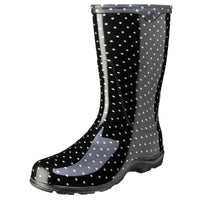 Sloggers Women's Garden/Rain Boots 9 US Black Polka Dot 1 pair