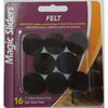 PADS FELT BRN 1" 16PK (Pack of 6)