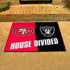 NFL House Divided - 49ers / Raiders House Divided Rug