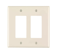 Leviton Decora Light Almond 2 gang Nylon Duplex Wall Plate 1 pk