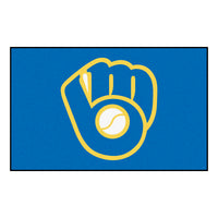 MLB - Milwaukee Brewers Light Bue Rug - 5ft. x 8ft.