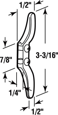 Prime Line S4623 Clear Drapery Cord Safey Cleat 4 Count