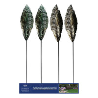 Alpine Assorted Metal 54 in. H Leaf Outdoor Garden Stake (Pack of 12)