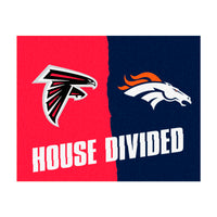 NFL House Divided - Falcons / Broncos House Divided Rug