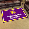 Western Illinois University 4ft. x 6ft. Plush Area Rug