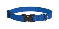 Lupine Pet Basic Solids Blue Blue Nylon Dog Adjustable Collar