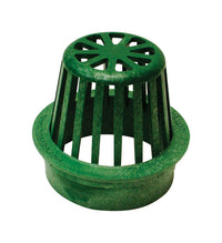 NDS 4 in. Green Round Polyethylene Atrium Grate