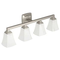 BRUSHED NICKEL FOUR GLOBE BATH LIGHT