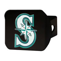 MLB - Seattle Mariners Black Metal Hitch Cover - 3D Color Emblem