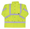 Boss Hi-Vis Yellow Polyester Rain Jacket XXL