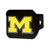 University of Michigan Black Metal Hitch Cover - 3D Color Emblem