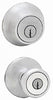 Kwikset Tylo Satin Chrome Entry Lock and Single Cylinder Deadbolt 1-3/4 in.