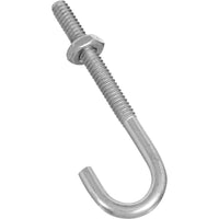 2195BC 3/16â€ x 2-1/2â€ J Bolt - Zinc Plated