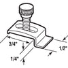 Prime-Line White Aluminum Storm Door Clip For 1/4 inch 8 pk