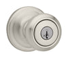 Kwikset SmartKey Cameron Satin Nickel Entry Lockset KW1 1-3/4 in.