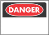 Hillman English White Danger Sign 10 in. H X 14 in. W (Pack of 6)