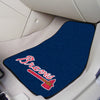 MLB - Atlanta Braves Tomahawk Carpet Car Mat Set - 2 Pieces