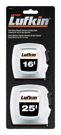 Lufkin 25 ft. L X 1 in. W Tape Measure Set 1 pk