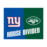 NFL House Divided - Giants / Jets House Divided Rug