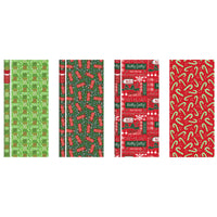 Paper Images Assorted Christmas Traditional Assortment Gift Wrap (Pack of 48)